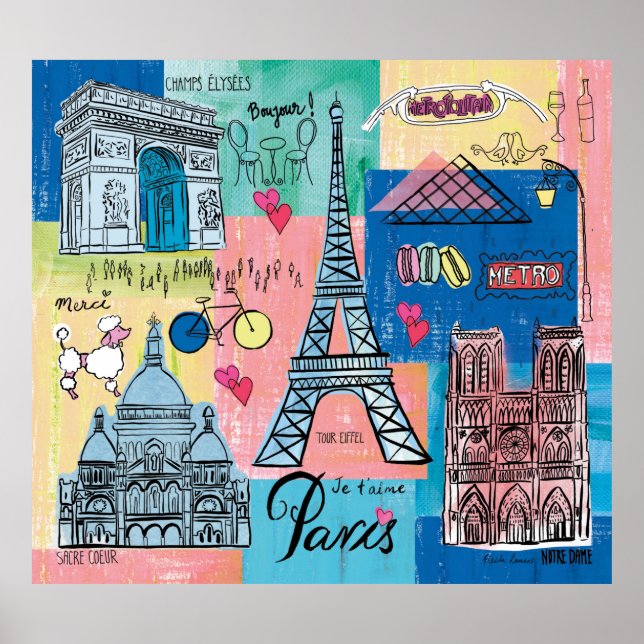 Póster París, Francia (Frente)