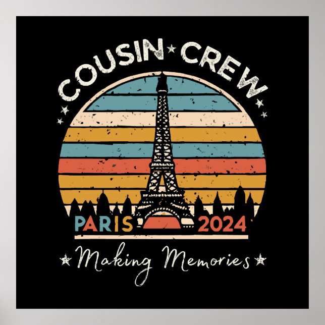 Póster París Francia Creando Recuerdos 2024 (Frente)