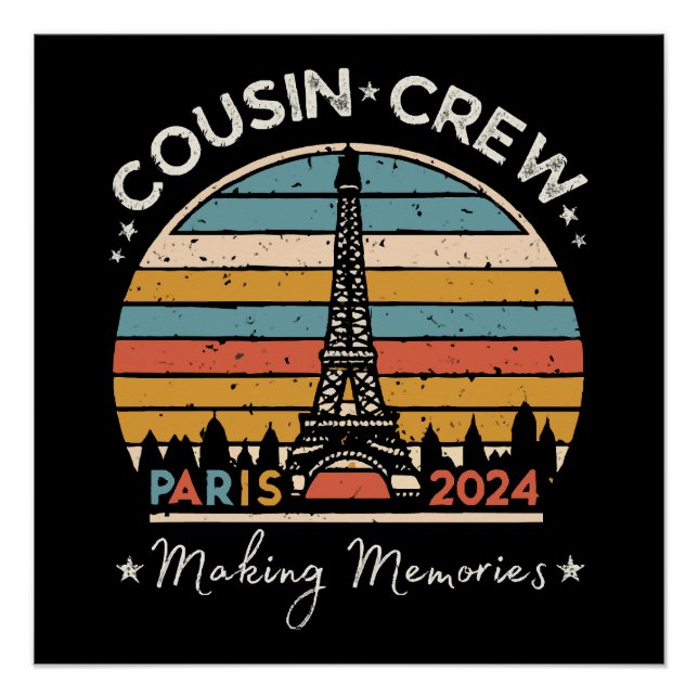 Póster París Francia Creando Recuerdos 2024 (Anverso)