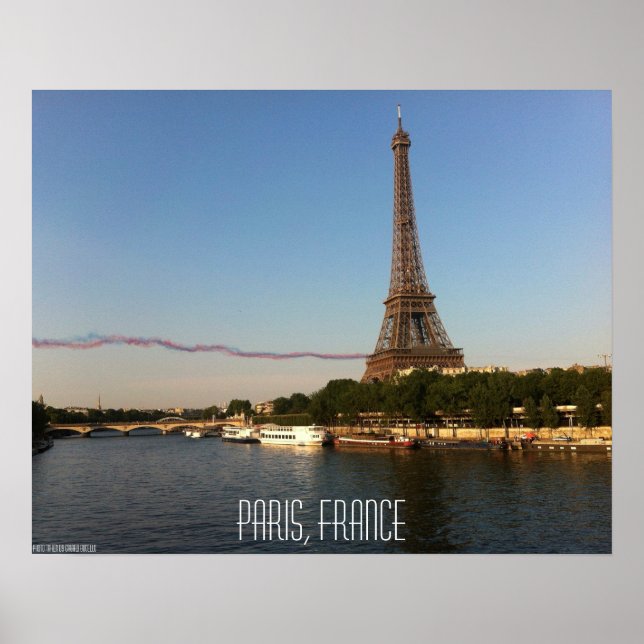 Póster París, Francia - Los Skywriters vuelan cerca de la (Frente)