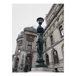 Póster París. Francia. Palais Garnier
