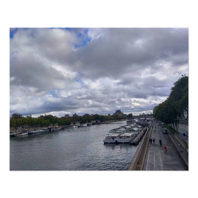 Póster París. Francia. Río Seine (Anverso)