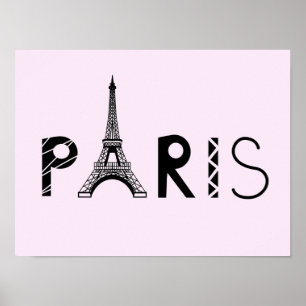 Póster París, Francia   Torre Eiffel