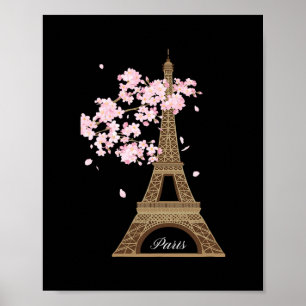 Póster París Francia Torre Eiffel Destino de Vacaciones V