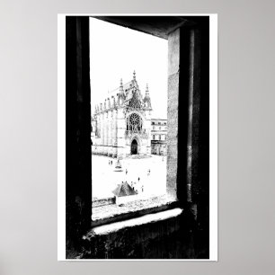 Póster París gótico. Capilla de Vincennes. Francia