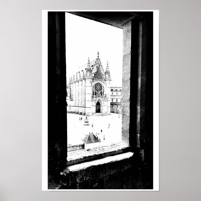 Póster París gótico. Capilla de Vincennes. Francia (Frente)