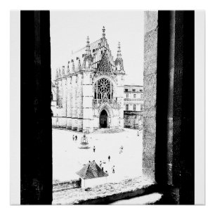 Póster París gótico. Capilla de Vincennes. Francia