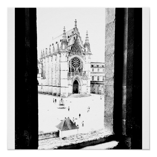 Póster París gótico. Capilla de Vincennes. Francia (Anverso)