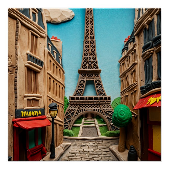 Póster Paris in 3d (Anverso)
