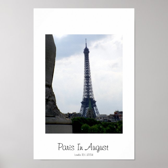 Póster Paris In August (Frente)