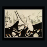 Póster "Paris Jazz", aprox. 1925 Art Deco<br><div class="desc">Jazz de París de 1925',  Art Deco,  impreso de la cartera de Paul Colin para Le Tumulte Noir con Josephine Baker.</div>