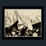 Póster "Paris Jazz", aprox. 1925 Art Deco<br><div class="desc">Jazz de París de 1925',  Art Deco,  impreso de la cartera de Paul Colin para Le Tumulte Noir con Josephine Baker.</div>