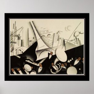 Póster "Paris Jazz", aprox. 1925 Art Deco