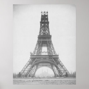 Póster París - La gira Eiffel - 1889