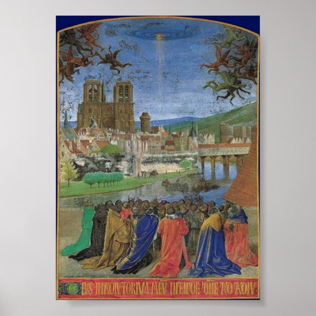 Póster Paris La Seine Pont Notre-Dame (Frente)