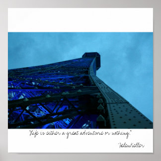 Póster parís "La vida es una gran aventura o...