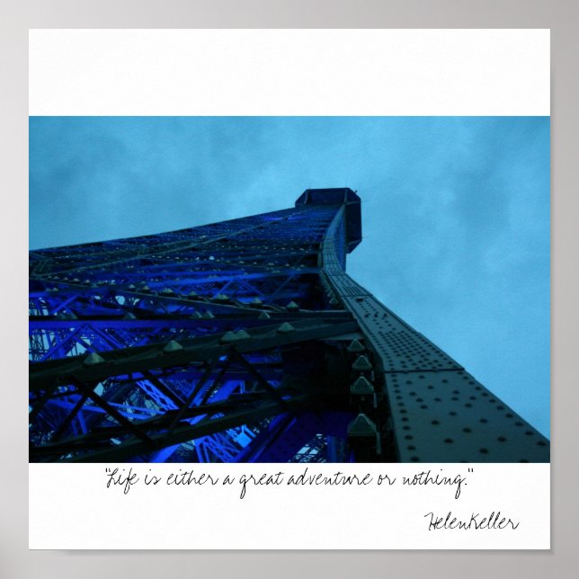 Póster parís "La vida es una gran aventura o... (Frente)