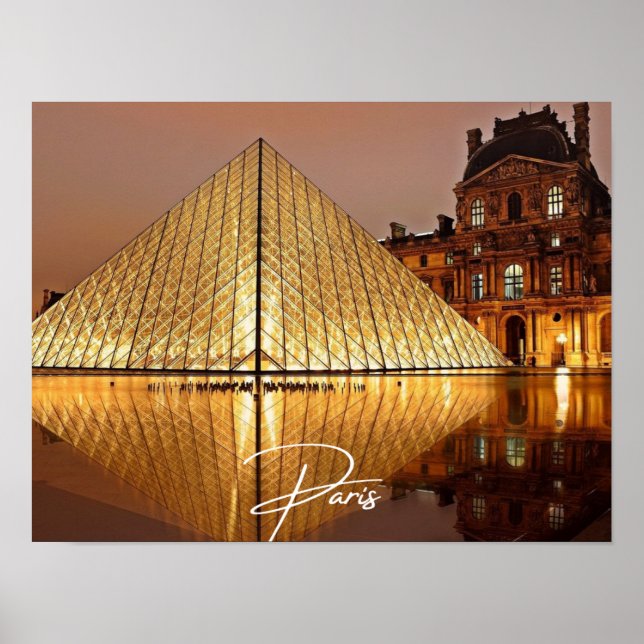 Póster París Louvre (París) (Frente)