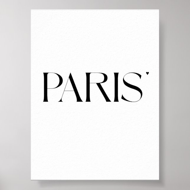 Póster Paris - minimalistic typography poster (Frente)
