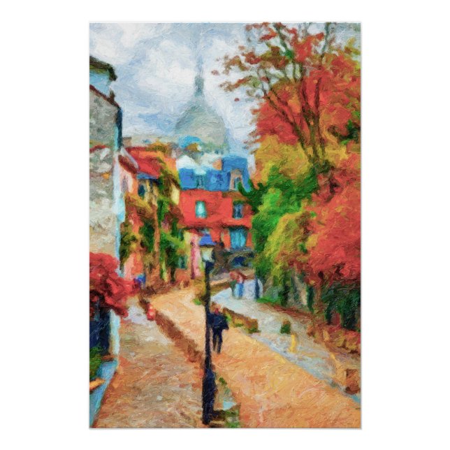 Póster Paris, Montmartre (Anverso)