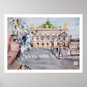 Póster París. Opera Garnier