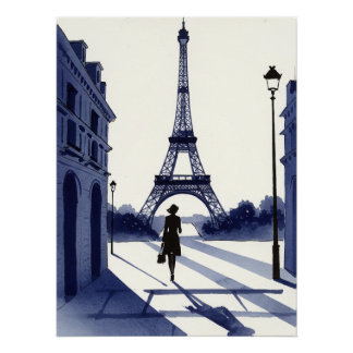 Póster Paris painting