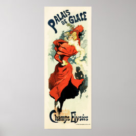 Póster PARIS PALAIS DE GLACE Francés Art Nouveau