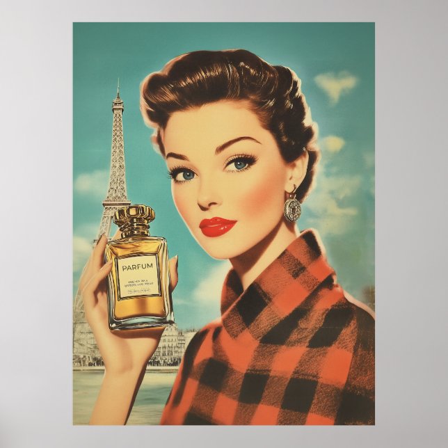 Póster Paris Perfume Ad Elegance (Frente)