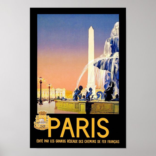 Póster París ~ Plaza del Concorde (Frente)