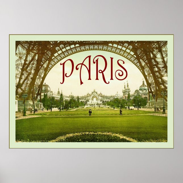 Póster París ~ Poster de Viajes de época (Frente)