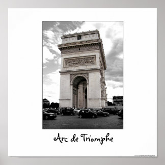 Póster París - Poster del Arco del Triunfo