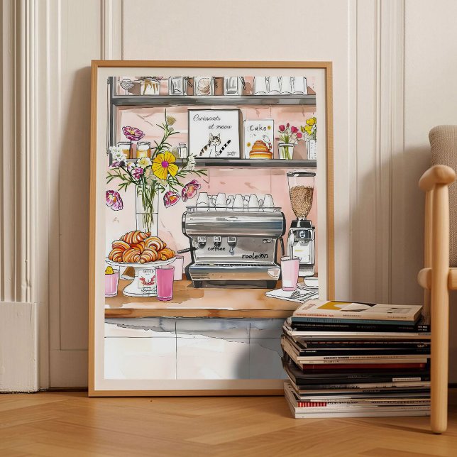 Póster Paris Print Croissant Print Breakfast Print Kitche (Subido por el creador)
