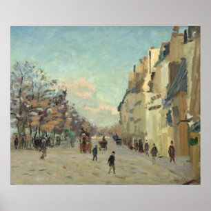 Póster París, Quai de Bercy, efecto de la nieve,