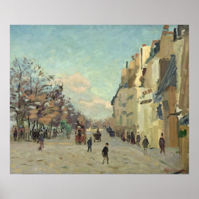 Póster París, Quai de Bercy, Efecto Nieve, c.1873-74 (Frente)