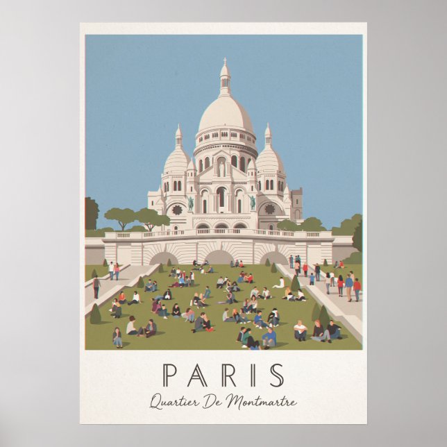 PÓSTER PARIS QUARTIER MONTMARTRE (Frente)
