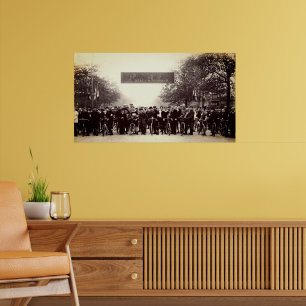 Póster París-Roubaix Antes del Inicio 19 de Abril de 1896
