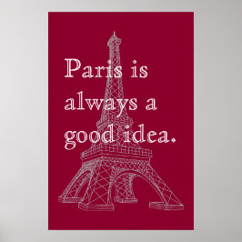 Póster París siempre es una buena idea