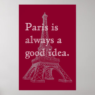 Póster París siempre es una buena idea