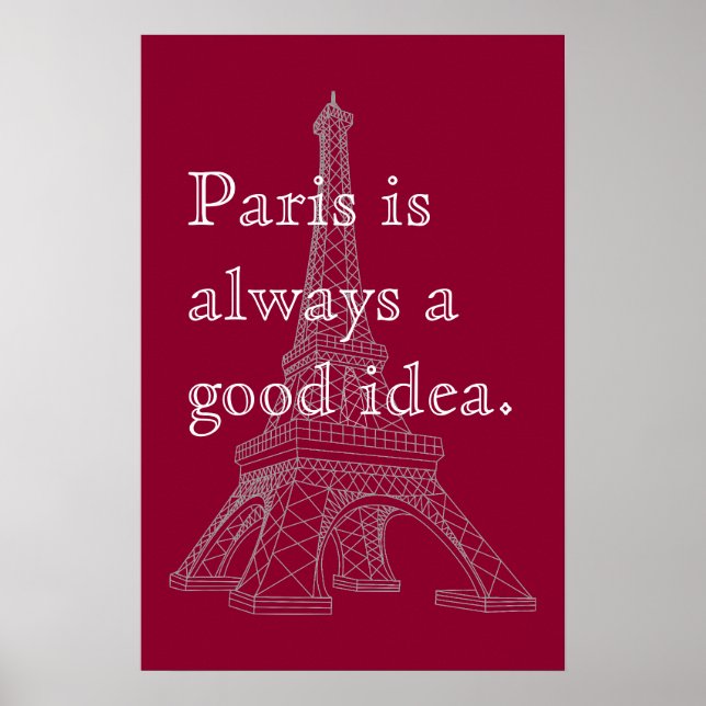 Póster París siempre es una buena idea (Frente)