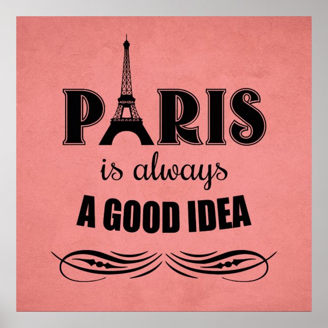 Póster París siempre es una buena idea (Frente)