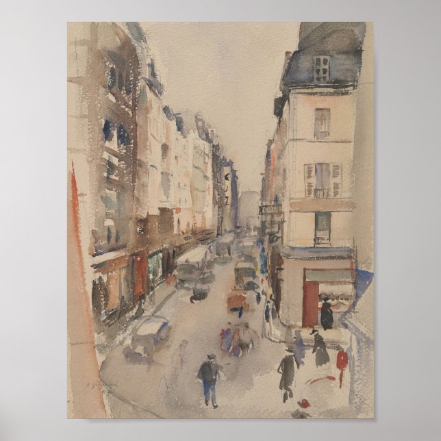 Póster Paris Street (1937) Andrus Johan (Frente)