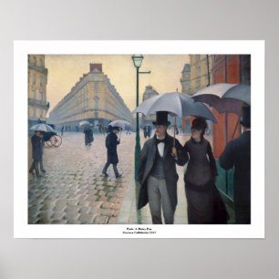 Póster Paris Street Rainy Day by Gustave Caillebotte
