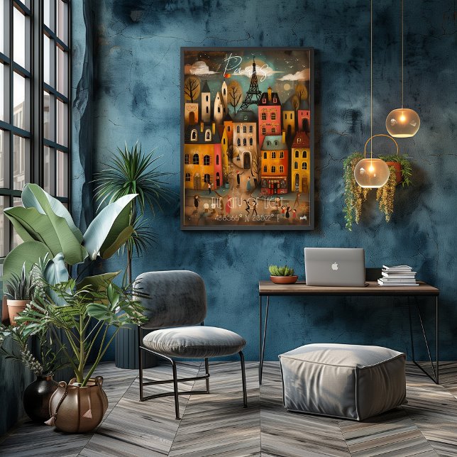 Póster Paris: The City of Light - Whimsical Art (Subido por el creador)