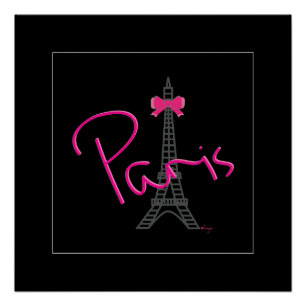 Póster París, Torre Eiffel con arco Moderno