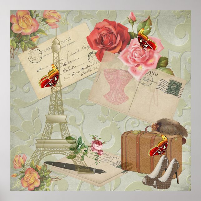 Póster París vintage (Frente)