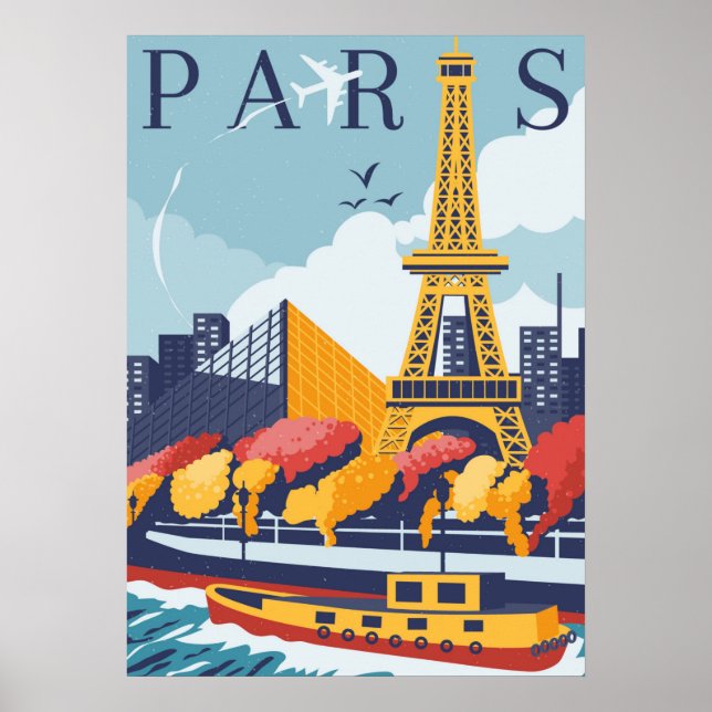 Póster París vintage (Frente)