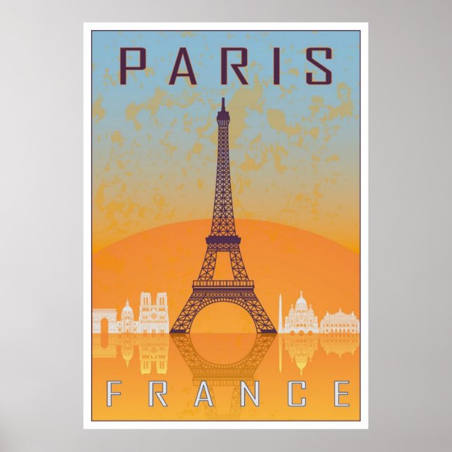 Póster Paris vintage poster (Frente)