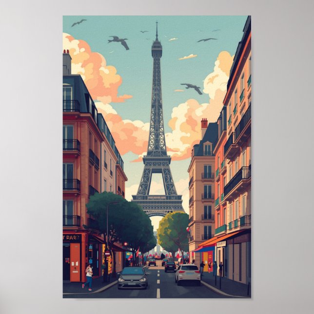 Póster Paris Wall Art Print (Frente)