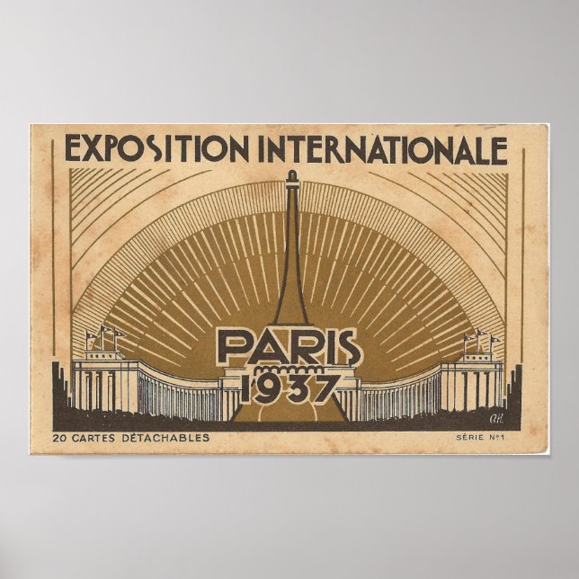 Póster París-Weltausstellung 1937 (Frente)