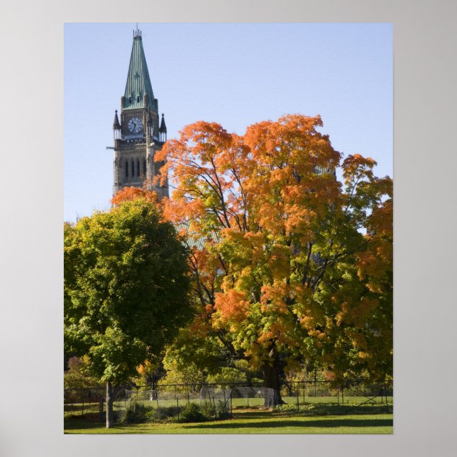 Póster Park beside the Parliment Building in Ottawa, (Frente)